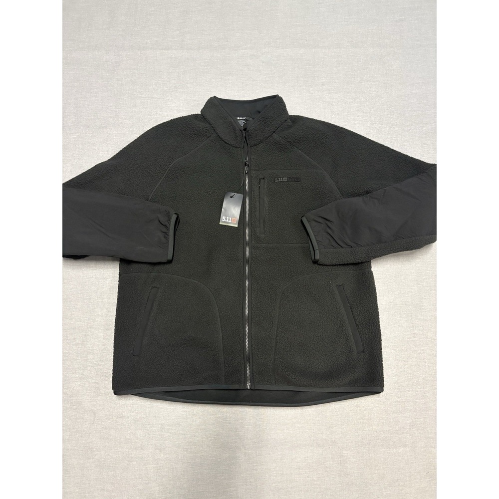 5.11 Tactical HQ Tech Fleece Full Zip Jacket Black Mens 2XL XXL NEW NWT $118.00